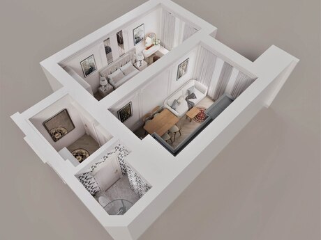 1 otaqlı yeni tikili - Gəncə - 60.4 m²
