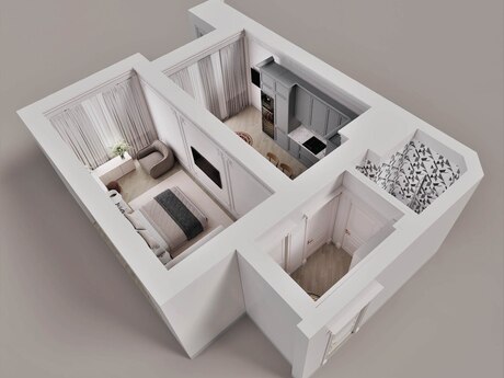1 otaqlı yeni tikili - Gəncə - 60.4 m²