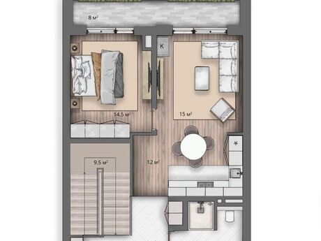 2 otaqlı yeni tikili - Sea Breeze q. - 95 m²