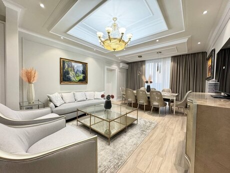 3 otaqlı yeni tikili - Nəriman Nərimanov m. - 132 m²