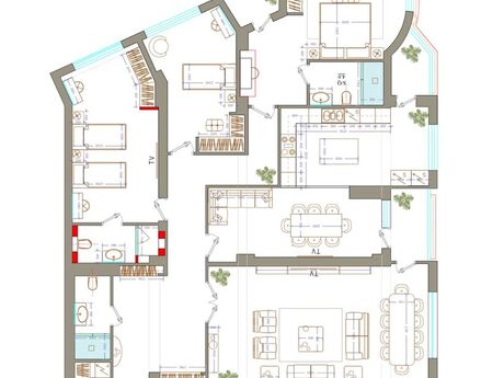 5 otaqlı yeni tikili - Gənclik m. - 220 m²