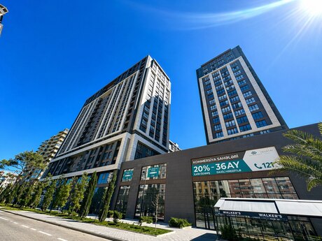 4 otaqlı yeni tikili - Şah İsmayıl Xətai m. - 128 m²