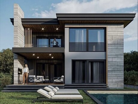 5 otaqlı həyət evi/bağ evi - Şüvəlan q. - 155 m²