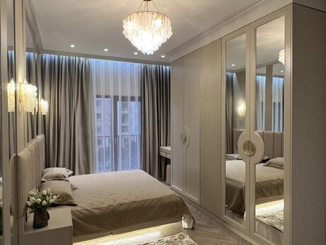 3 otaqlı yeni tikili - Şah İsmayıl Xətai m. - 92 m²