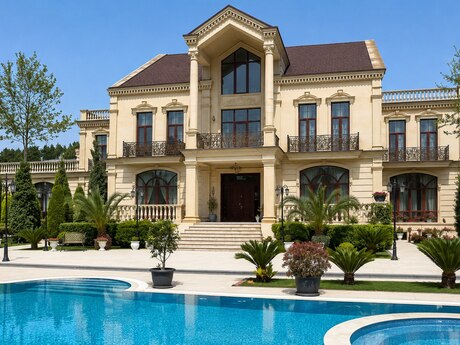 10 otaqlı həyət evi/bağ evi - Buzovna q. - 1300 m²