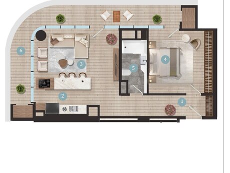 2 otaqlı yeni tikili - Ağ şəhər q. - 103 m²