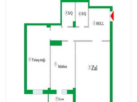 2 otaqlı yeni tikili - 28 May m. - 115 m²