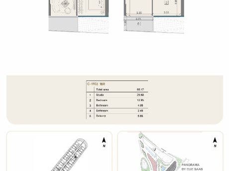 2 otaqlı yeni tikili - Sea Breeze q. - 66.2 m²