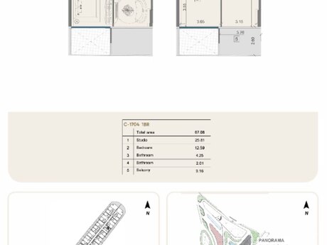 2 otaqlı yeni tikili - Sea Breeze q. - 67.1 m²