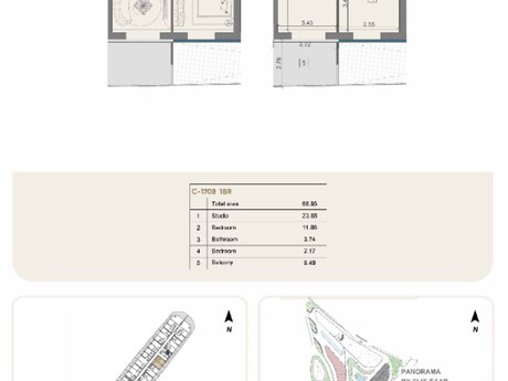2 otaqlı yeni tikili - Sea Breeze q. - 69 m²