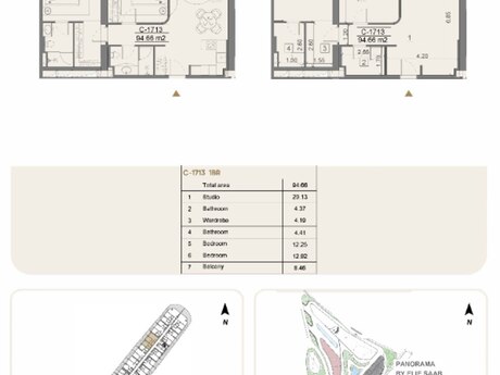 3 otaqlı yeni tikili - Sea Breeze q. - 94.7 m²