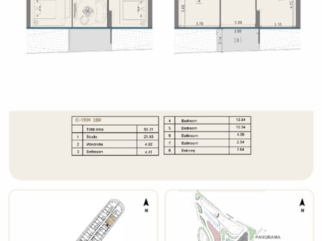 3 otaqlı yeni tikili - Sea Breeze q. - 95.3 m²