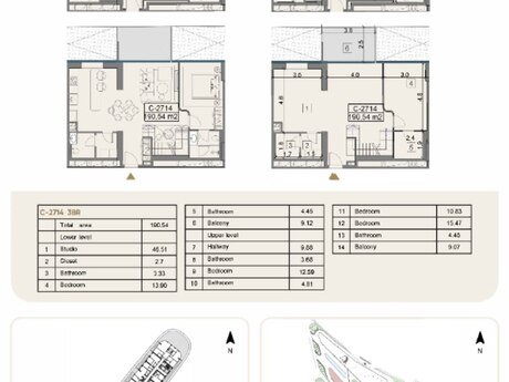 5 otaqlı yeni tikili - Sea Breeze q. - 190.5 m²