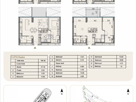 5 otaqlı yeni tikili - Sea Breeze q. - 194.6 m²