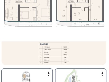 3 otaqlı yeni tikili - Sea Breeze q. - 82.3 m²