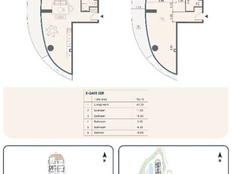 3 otaqlı yeni tikili - Sea Breeze q. - 105.7 m²
