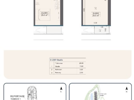 2 otaqlı yeni tikili - Sea Breeze q. - 29.6 m²