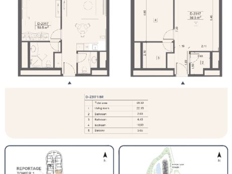 2 otaqlı yeni tikili - Sea Breeze q. - 59.5 m²