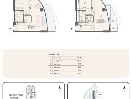 2 otaqlı yeni tikili - Sea Breeze q. - 64 m²
