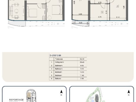 2 otaqlı yeni tikili - Sea Breeze q. - 82.3 m²