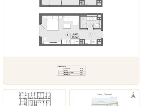 1 otaqlı yeni tikili - Sea Breeze q. - 36.2 m²