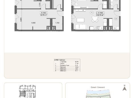 2 otaqlı yeni tikili - Sea Breeze q. - 63.8 m²
