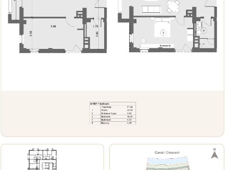 2 otaqlı yeni tikili - Sea Breeze q. - 71.4 m²