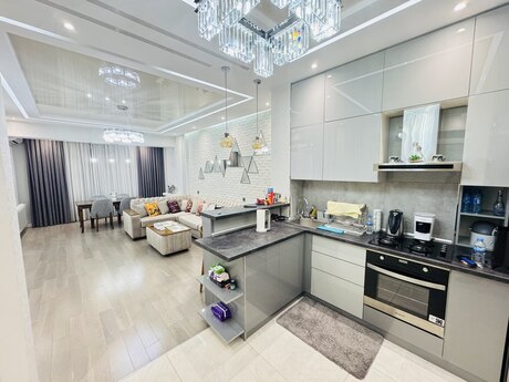 2 otaqlı yeni tikili - Şah İsmayıl Xətai m. - 78 m²
