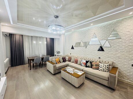 2 otaqlı yeni tikili - Şah İsmayıl Xətai m. - 78 m²