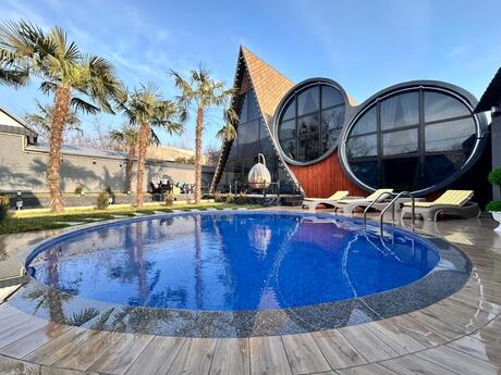 5 otaqlı həyət evi/bağ evi - Qəbələ - 150 m²