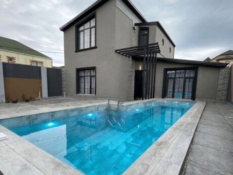 3 otaqlı həyət evi/bağ evi - Novxanı q. - 124 m²