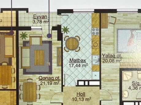 2 otaqlı yeni tikili - Nəsimi r. - 80 m²