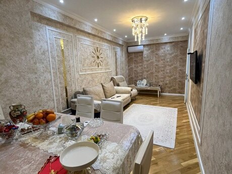 3 otaqlı yeni tikili - Həzi Aslanov m. - 90 m²