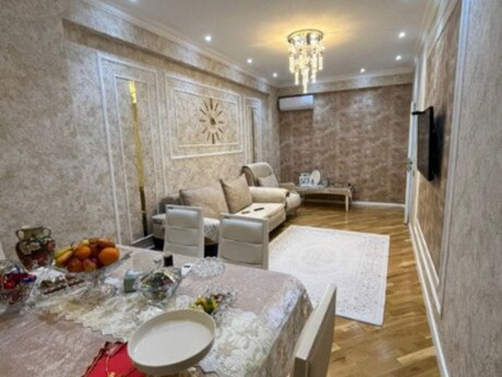 3 otaqlı yeni tikili - Həzi Aslanov q. - 90 m²