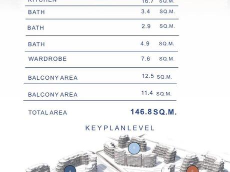 2 otaqlı yeni tikili - Nardaran q. - 146.8 m²