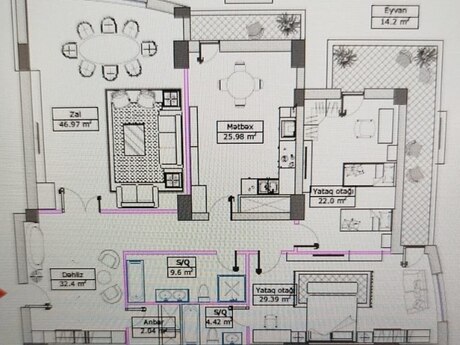 3 otaqlı mənzil, 193 m², 28 May: 920 000 ₼ 4
