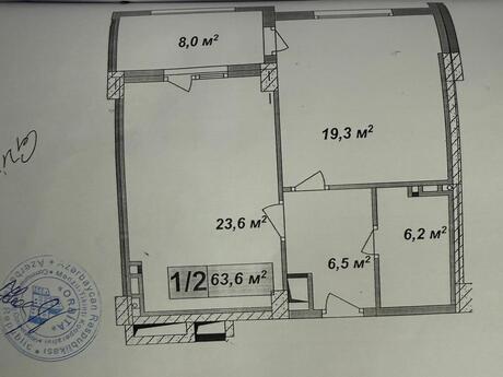 2 otaqlı mənzil, 64 m², Qara Qarayev: 190 000 ₼ 5