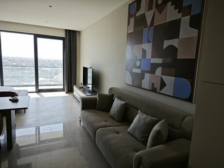 1 otaqlı yeni tikili - Nardaran q. - 60 m²