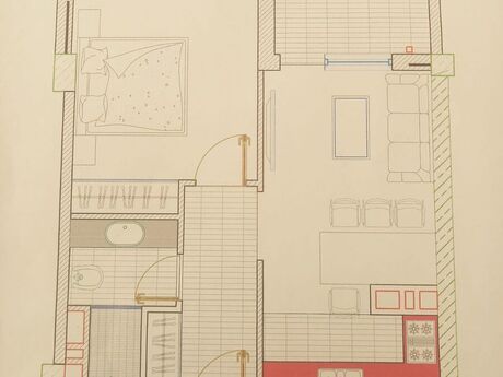 2-room apartment, 51,7 m², Nizami: 185 000 ₼ 2