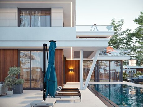 6 otaqlı həyət evi/bağ evi - Bilgəh q. - 305 m²