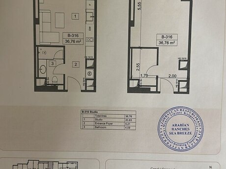 Arabian Ranches Sea Breeze kompleksində 1 otaqlı yeni tikili mənzil satılır, 36,8 m², 164 000 AZN, şəkil 5 / 5