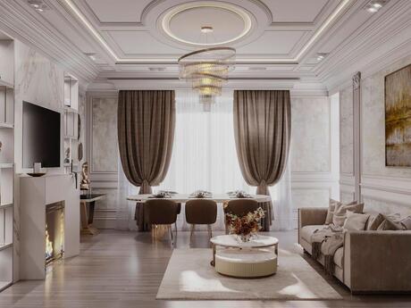 4-комн. новостройка - м. Элмляр Академиясы - 155 м²