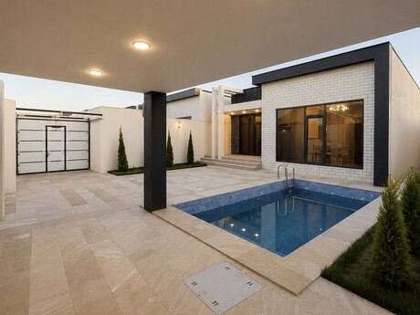 4 otaqlı həyət evi/bağ evi - Şüvəlan q. - 140 m²