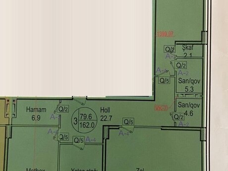 3 otaqlı mənzil, 162 m², 28 May: 290 000 ₼ 3