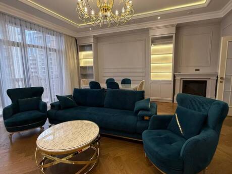 3 otaqlı yeni tikili - Şah İsmayıl Xətai m. - 170 m²