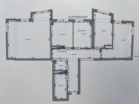 4 otaqlı mənzil, 177 m², Elmlər Akademiyası: 340 000 ₼ 5