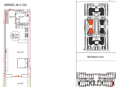 1-комнатная квартира, 94,1 м², Sea Breeze Palazzo Del Mare: 335 937 ₼ 2