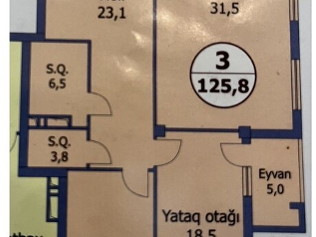 3 otaq · 126 m² · 12/16 mərtəbə, Nəriman Nərimanov