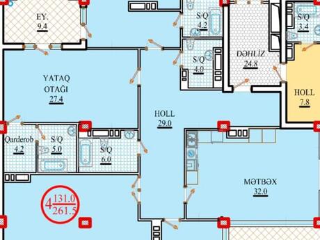 5 otaqlı mənzil, 261 m², Şıxov: 510 000 ₼ 5