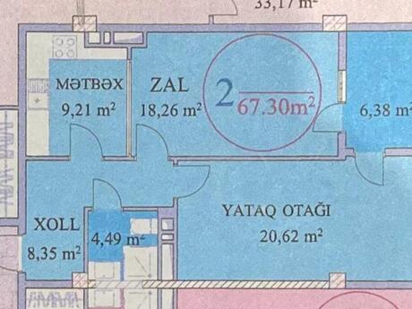 2 otaqlı mənzil, 67,3 m², Nərimanov: 236 000 ₼ 2